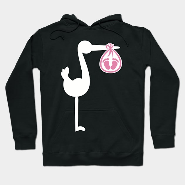 Stork baby Hoodie by Designzz